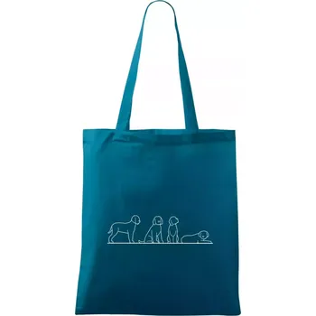 Lagotto romagnolo postavy linka - Taška bavlněná - 42 x 38 cm ( Petrolejová )