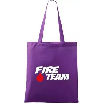 Fire Team plamen - Taška bavlněná - 42 x 38 cm ( Fialová )