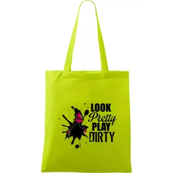Look pretty play - Taška bavlněná - 42 x 38 cm ( Limetková )