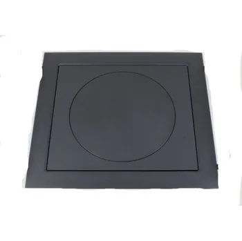 poklop Rám ocelový černý s litinovou plotnou - 660 x 600