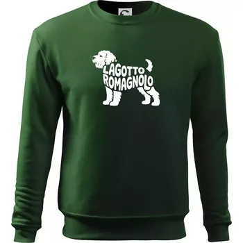 Lagotto romagnolo nápis v těle - Mikina Essential dětská - 158 cm/12 let ( Lahvově zelená )