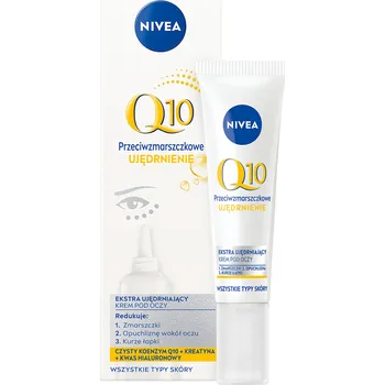 Péče o oční okolí Nivea Q10 zpevňující oční krém proti vráskám, 15 ml
