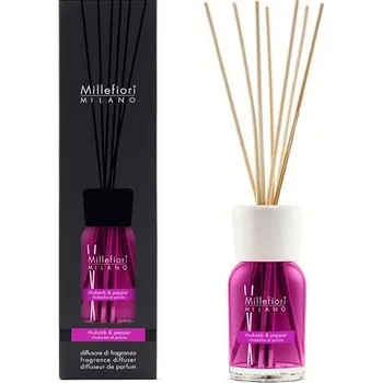 Vůně do bytu Difuzér Millefiori Milano Natural, Rhubarb & Pepper, 250 ml