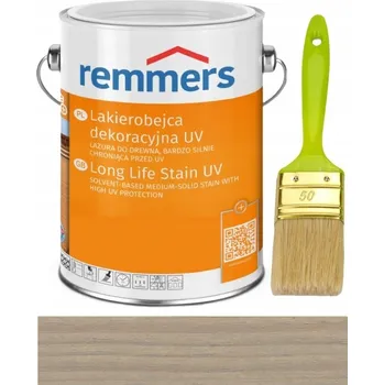 barva a nátěr na dřevo Dekorativní lazura s UV ochranou, stříbrnošedá, 5 l