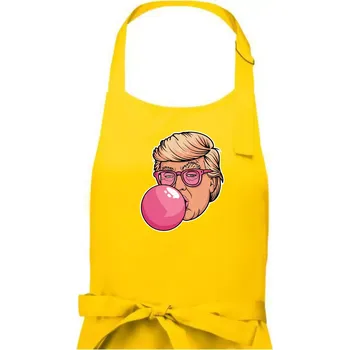 Kuchyňská zástěra Trump gum - Dámská zástěra na vaření - Univerzální velikost ( Žlutá )
