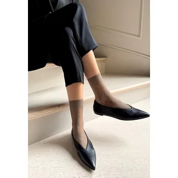 Dámské ponožky Krajkované ponožky Veneziana Fiore Velikost: ONE SIZE, Barva: Čokoládová