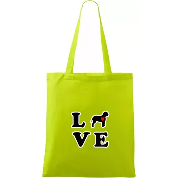 Lagotto romagnolo LOVE - Taška bavlněná - 42 x 38 cm ( Limetková )