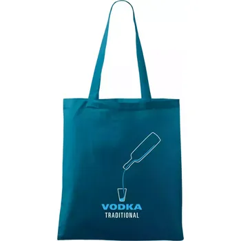Vodka traditional - Taška bavlněná - 42 x 38 cm ( Petrolejová )
