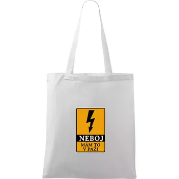 Elektrikář - neboj mám to v paži - Taška bavlněná - 42 x 38 cm ( Bílá )