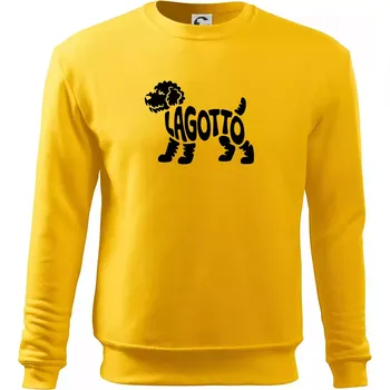 Pánská mikina Lagotto nápis v těle - Mikina Essential pánská - 2XL ( Žlutá )