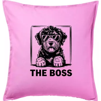 Polštář Lagotto romagnolo the boss - Polštář 50x50 - 50x50 - Pouze potah ( Růžová )