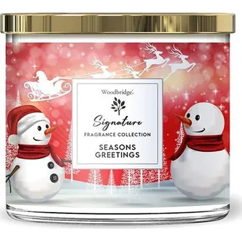Svíčka Svíčka Woodbridge Signature, Seasons Greetings