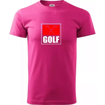 Pánská móda Golfové hole - Klasické pánské triko vyšší gramáže - L ( Purpurová )