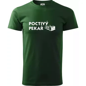 Poctivý Pekař - Triko extra velké (5-8XL) - 7XL ( Lahvově zelená )