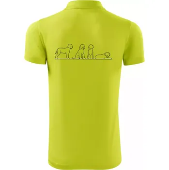 Pánská košile Lagotto romagnolo postavy linka - Polokošile Victory sportovní (dresovina) - M ( Limetková )