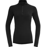 Funkční tričko DEVOLD Duo Active Merino 205 Zip Shirt W black|M