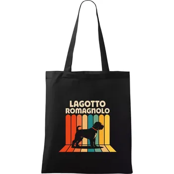 Lagotto romagnolo vintage - Taška bavlněná - 42 x 38 cm ( Černá )