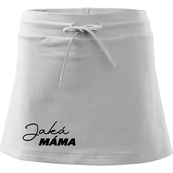 Dámská sukně Jaká máma - taková dcera psací - Sportovní sukně - two in one - S ( Bílá )