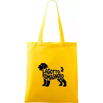 Lagotto romagnolo nápis v těle - Taška bavlněná - 42 x 38 cm ( Žlutá )