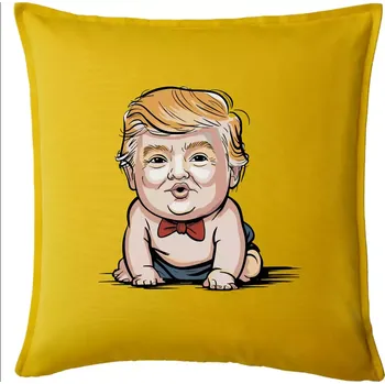 Polštář Baby trump - Polštář 50x50 - 50x50 - Pouze potah ( Žlutá )