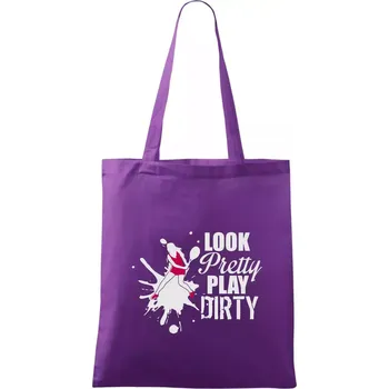 Look pretty play - Taška bavlněná - 42 x 38 cm ( Fialová )