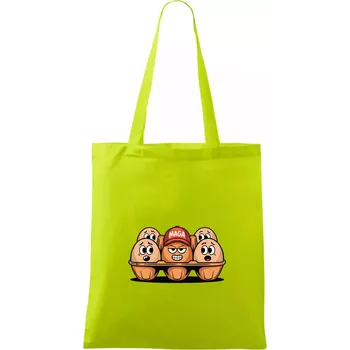 Trumps Eggs - Taška bavlněná - 42 x 38 cm ( Limetková )