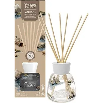 Vůně do bytu Aroma difuzér Yankee Candle Signature Reed, Amber & Sandalwood