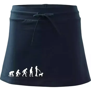 Dámská sukně Lagotto romagnolo Evoluce - Sportovní sukně - two in one - L ( Námořní modrá (velmi tmavá - téměř černá) )
