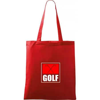 Nákupní taška Golfové hole - Taška bavlněná - 42 x 38 cm ( Červená )