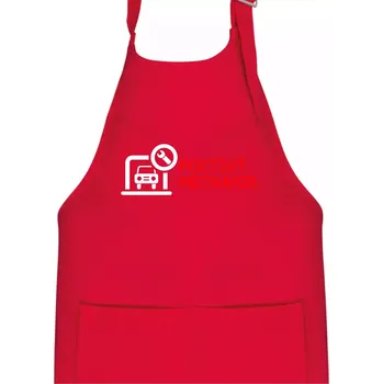 Kuchyňská zástěra Poctivý mechanik - Dětská zástěra na vaření - Univerzální velikost ( Červená )