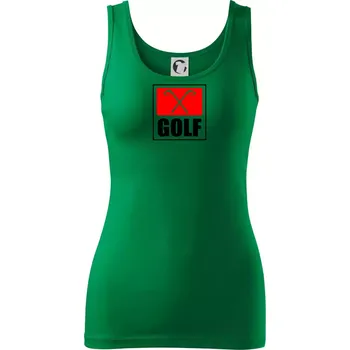 Dámské tričko Golfové hole - Dámské tílko - S ( Středně zelená )