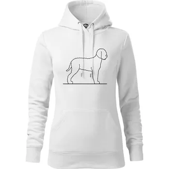 Dámská mikina Lagotto romagnolo stojící - Mikina dámská Cape s kapucí - XS ( Bílá )