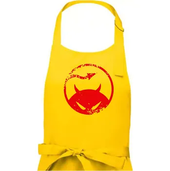 Kuchyňská zástěra Devil Kruh - Pánská zástěra na vaření - Univerzální velikost ( Žlutá )
