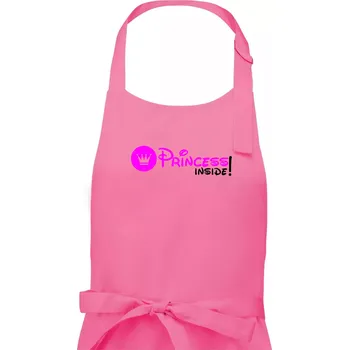 Kuchyňská zástěra Princess! Inside! - Dámská zástěra na vaření - Univerzální velikost ( Růžová )