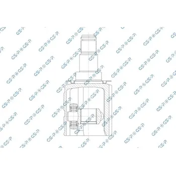 Poloosa kola Sada kloubů, hnací hřídel GSP 603443