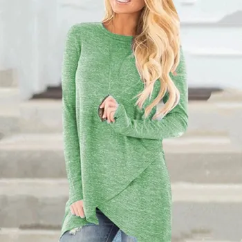 Dámský svetr Elegantní svetr pro ženy Barva: Zelená, Velikost: L