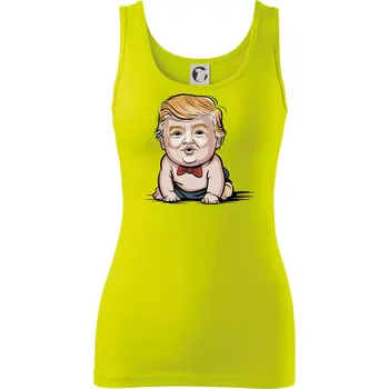 Dámské tričko Baby trump - Dámské tílko - L ( Limetková )