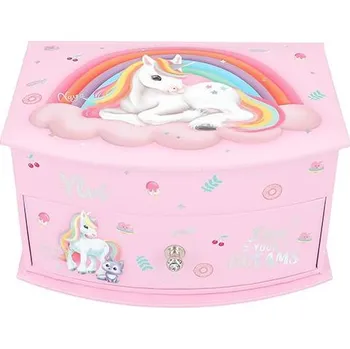 Šperkovnice Šperkovnice se zrcátkem Ylvi Live your Dream, pink