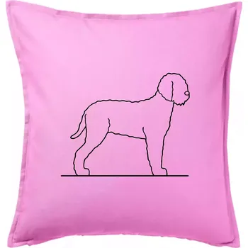 Polštář Lagotto romagnolo stojící - Polštář 50x50 - 50x50 - Pouze potah ( Růžová )