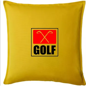 Polštář Golfové hole - Polštář 50x50 - 50x50 - Pouze potah ( Žlutá )