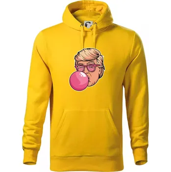 Pánská mikina Trump gum - Mikina pánská Cape s kapucí - L ( Žlutá )