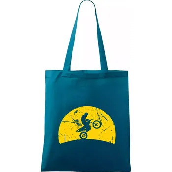 Západ slunce kroska - Taška bavlněná - 42 x 38 cm ( Petrolejová )