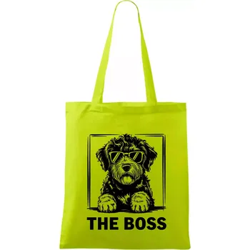 Lagotto romagnolo the boss - Taška bavlněná - 42 x 38 cm ( Limetková )