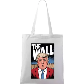 Nákupní taška The wall Trump - Taška bavlněná - 42 x 38 cm ( Bílá )