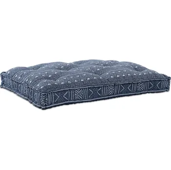 Polštář vidaXL Polštář na pohovku Indigo Potisk 120 x 80 x 12 cm textil