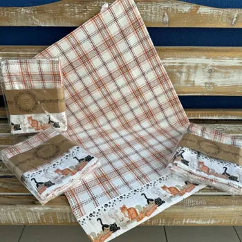 Utěrka Utěrka kuchyňská bavlněná tkaná KOČKY bal.3ks, 50x70cm, 270 g/m2