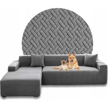 Napínací potah Potah na pohovku (kanape) Domidekor šedý