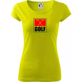 Golfové hole - Dámské triko Pure - XL ( Limetková )