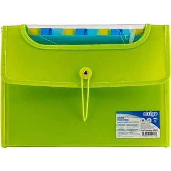 Složka A4 s 6 kapsami STRIGO zelená