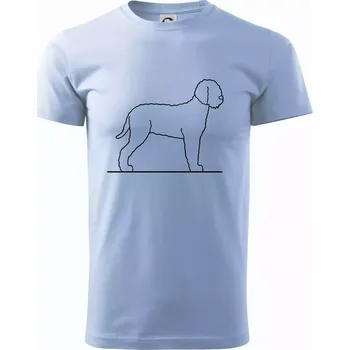 Pánské oblečení Lagotto romagnolo stojící - Klasické pánské triko vyšší gramáže - S ( Pyžamově světlá modrá )